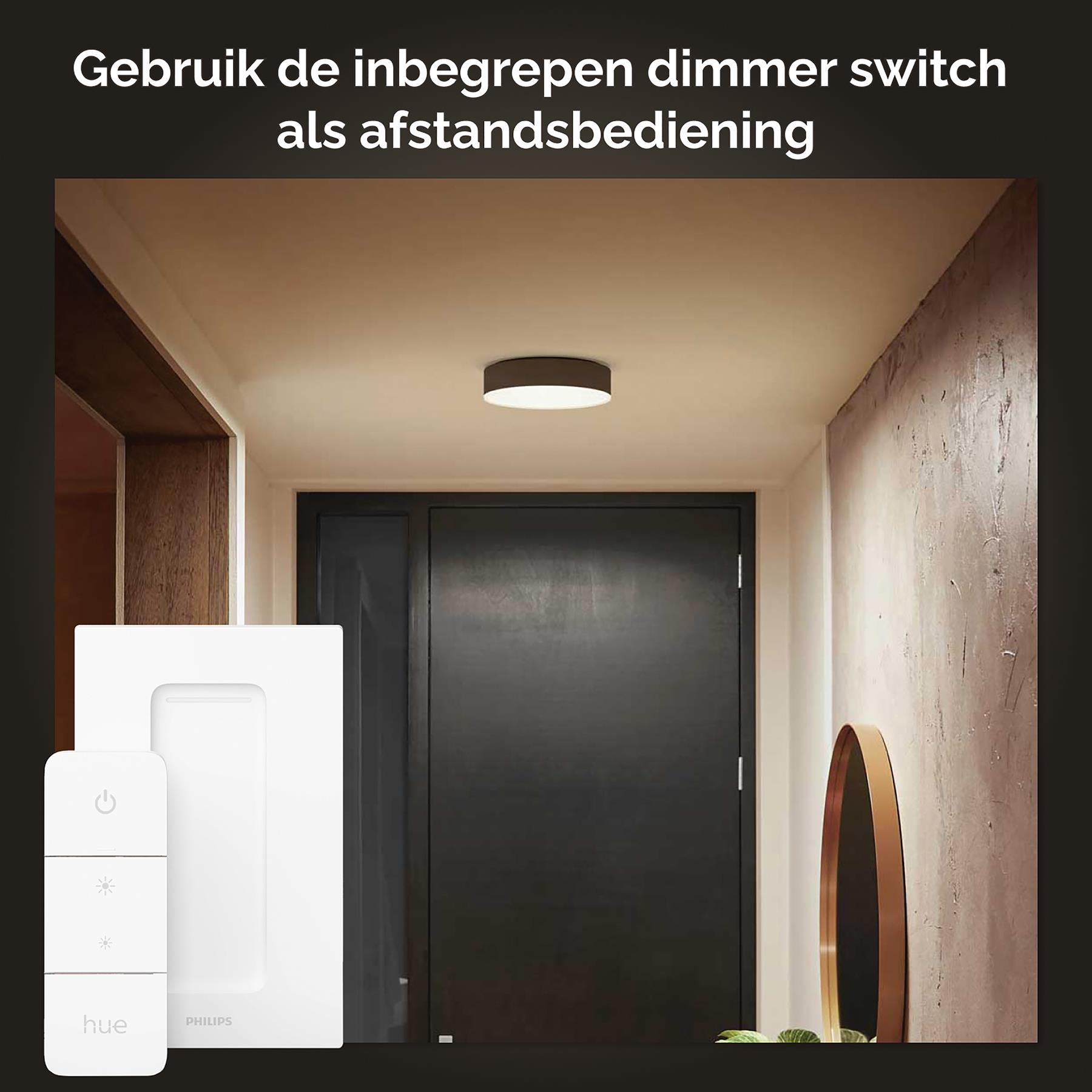 Philips Hue Enrave Plafondlamp - S - Zwart 