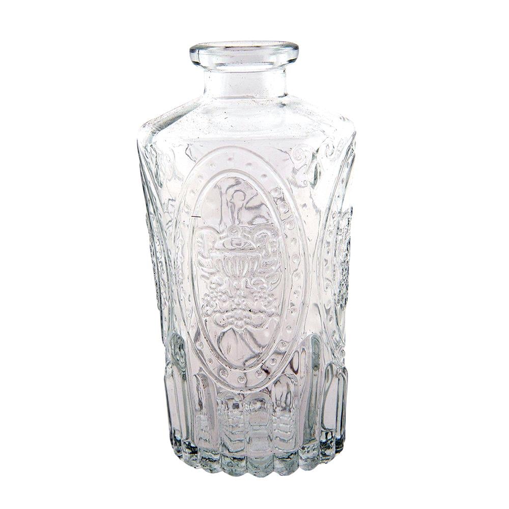 Clayre & Eef Vaas  Ø 6x12 cm Glas Glazen Vaas