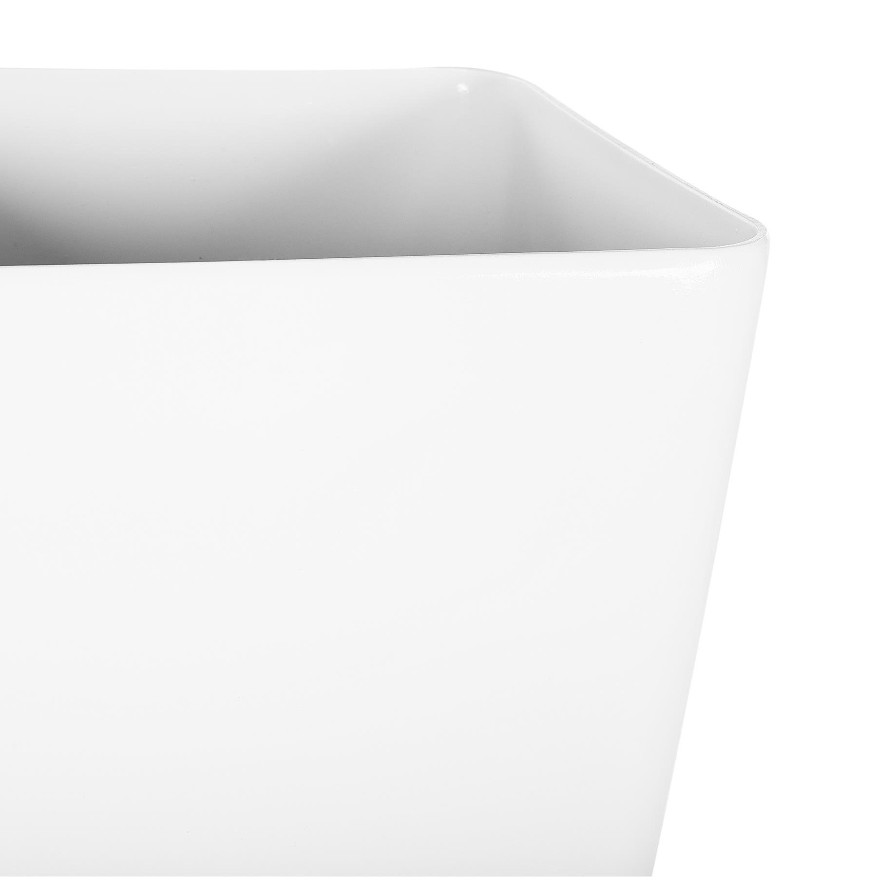 Beliani - MODI - Bloempot - Wit - 30 cm - Stenenmix