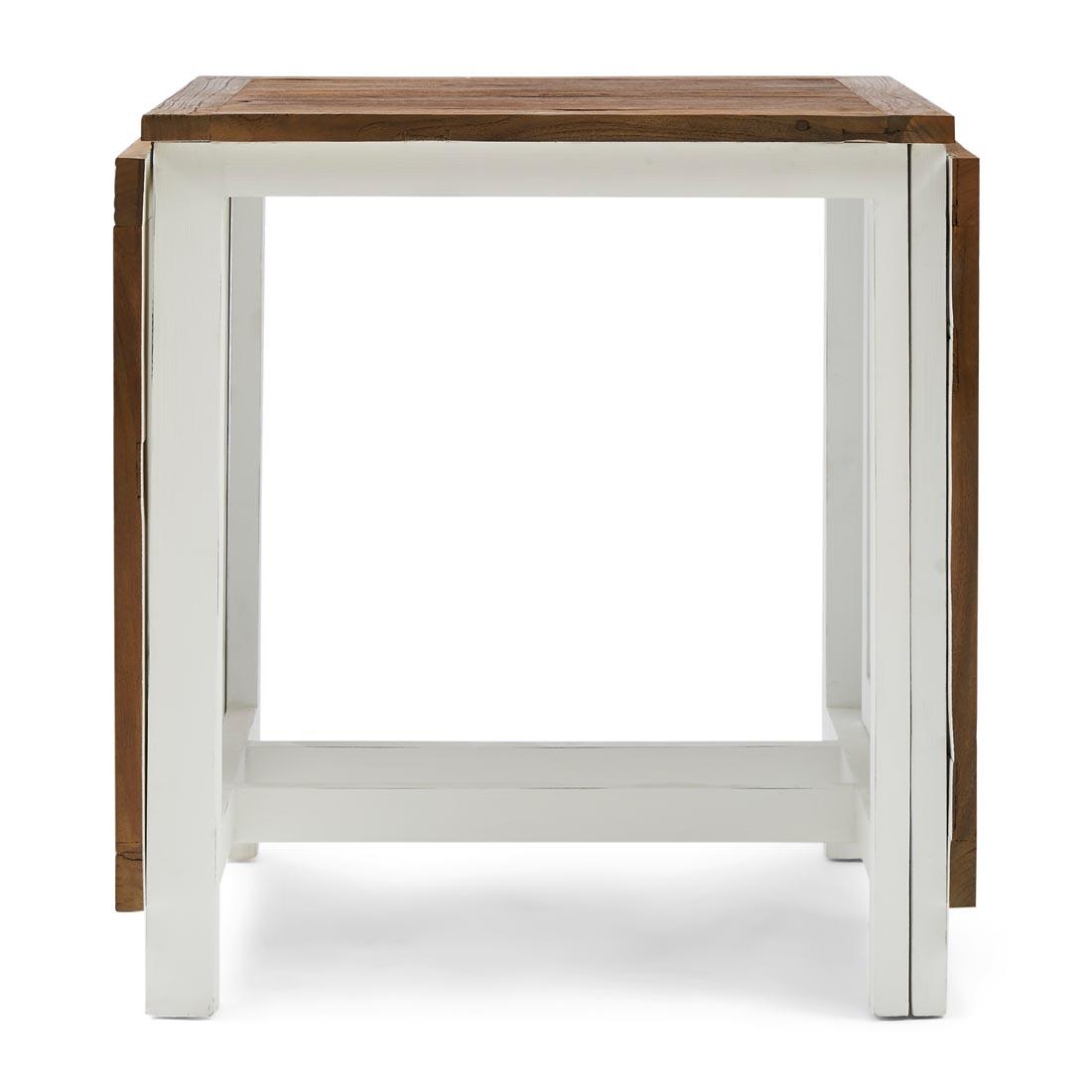 Rivièra Maison - Uitbreidbare eettafel in gerecycled hout van 80x78 cm