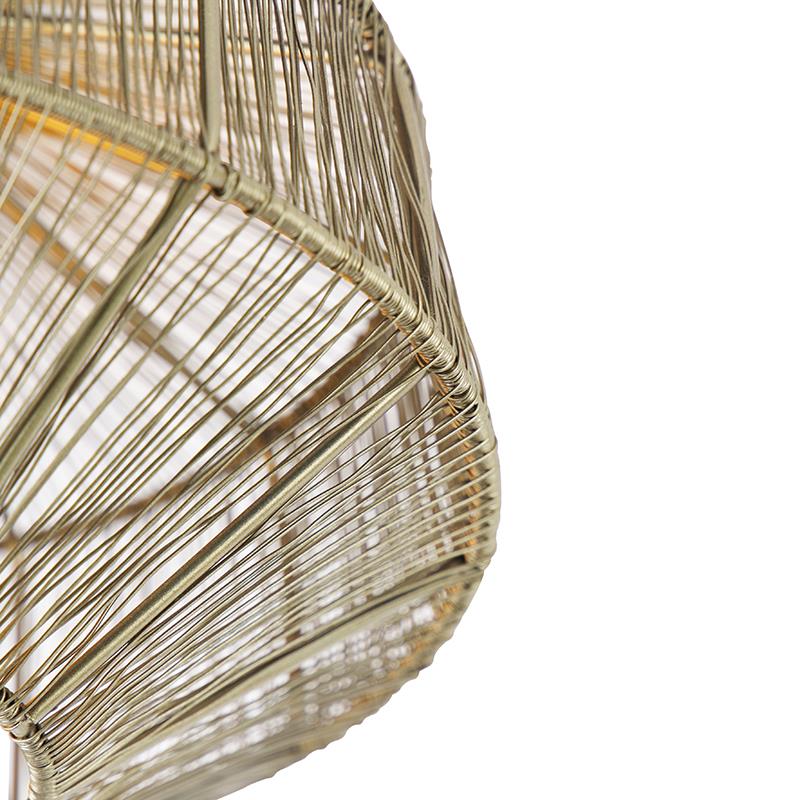 QAZQA Moderne plafondlamp messing 30 cm - Bolti