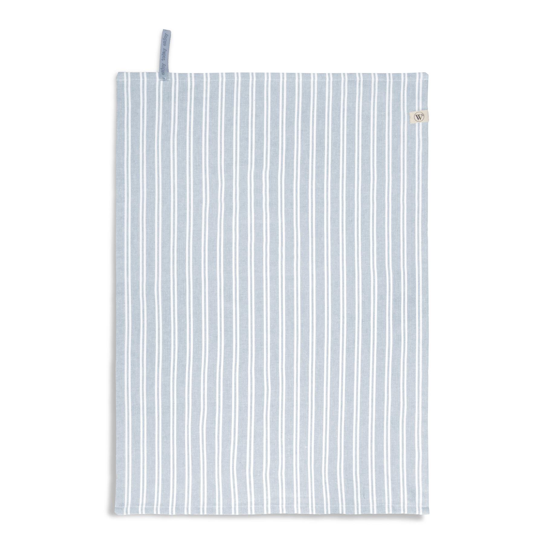 Walra Dry with Cubes Uni Keuken- en Theedoekset 3 st. - Blauw