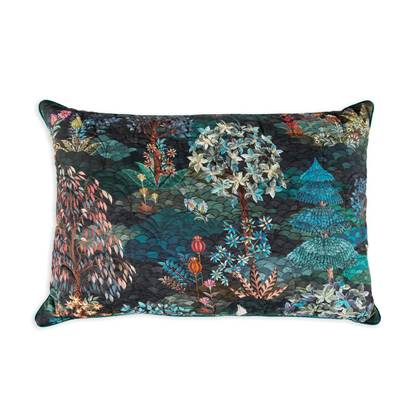 Pip Studio quilted sierkussen Garden dark blue 45×70