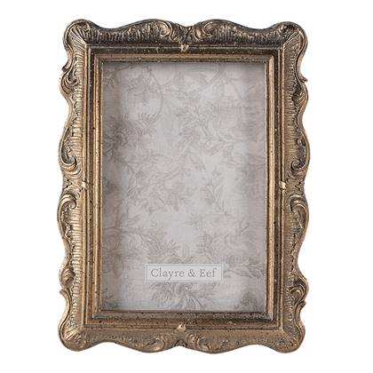 Clayre & Eef Fotolijst 13x18 cm Goudkleurig Polyresin