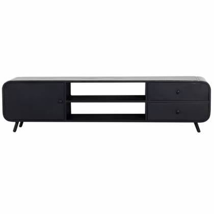 Giga Meubel - Tv-meubel Zwart Metaal - 2-lades - 200x45x50cm - Retro