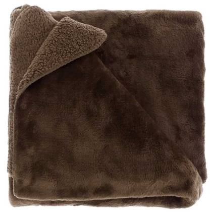 Unique Living | Plaid Torvah 150x200cm bison brown Bruin