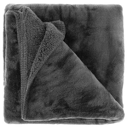 Unique Living | Plaid Torvah 150x200cm dark grey Grijs