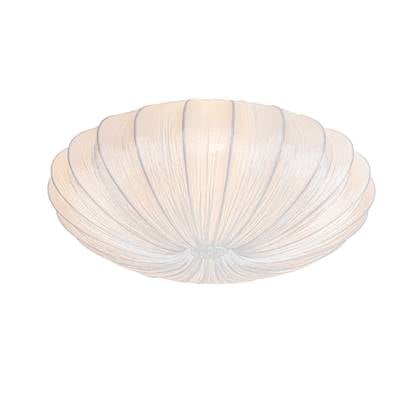 QAZQA Design plafondlamp wit zijden 60 cm 5-lichts - Plu