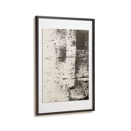 Kave Home - Anaisa schilderij wit en zwart 60 x 90 cm