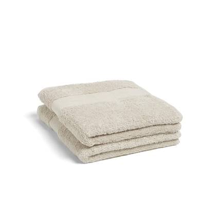 Yumeko handdoeken terry white sand 50x100 2 st