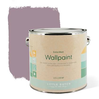 Little Dutch Pure Mauve Muurverf - 2,5 Liter - Paars - Mat