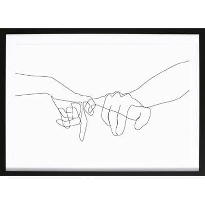 Wallified  Pinky Swear Abstract Poster -  - Abstract -