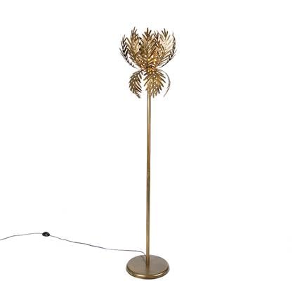 QAZQA Vintage vloerlamp goud - Botanica Simplo