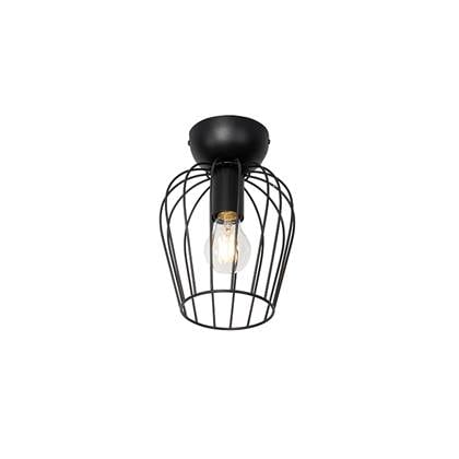 QAZQA Moderne plafondlamp draad - Palica Zwart