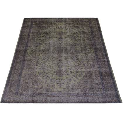 Veer Carpets - Vloerkleed Mila Antraciet| Green 200 x 290 cm