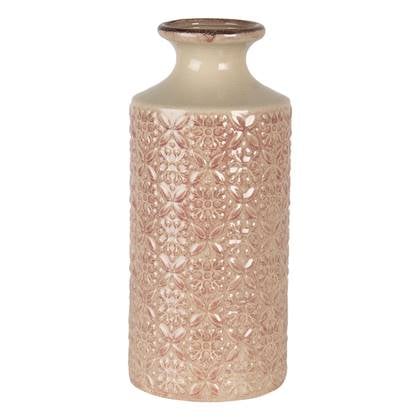 Clayre & Eef Vaas Ø 13x30 cm Roze Keramiek