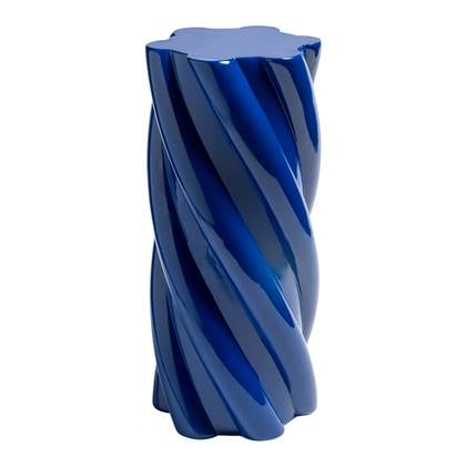 &k amsterdam Pillar Marshmallow Bijzettafel H 55 cm - Blauw