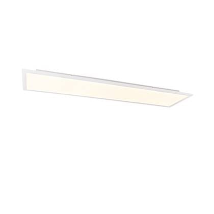 QAZQA Modern LED paneel staal 120 cm incl. LED 4-staps dimbaar - Liv