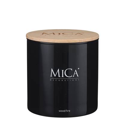 Mica Decorations Geurkaars H12 x Ø12 cm Wood Fire