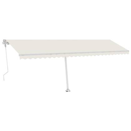 vidaXL Luifel vrijstaand automatisch 600x350 cm crèmekleurig