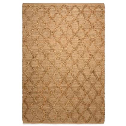 Nordic Weavers Jute vloerkleed ruiten - Forde naturel - 160x230 cm