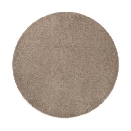 Tapeso Rond vloerkleed Fine - beige - 80 cm rond