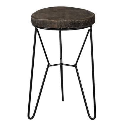 Clayre & Eef Plantentafeltje  22 cm Bruin Hout Plantenstandaard