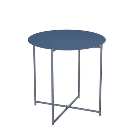 Mica Decorations Mikki Bijzettafel - H45 x Ø45 cm - Blauw
