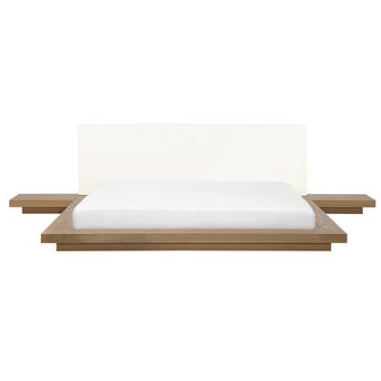 Beliani-ZEN-Futon tweepersoonsbed-Lichte houtkleur-180 x 200 cm-MDF Bruin