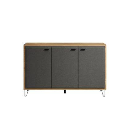 Hioshop Blanshe dressoir 3 deuren, grijs.