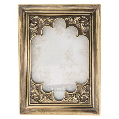 Clayre & Eef Fotolijst 10x15 cm Goudkleurig Kunststof