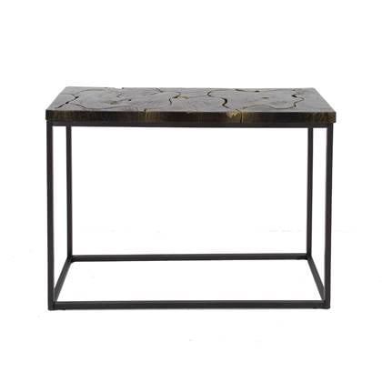 Fraaai  Maron haltafel - 100 cm - zwart|goud