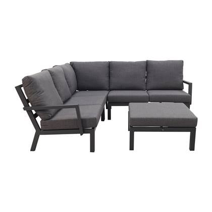 VDG Rockford|Atlanta loungeset antraciet - 5-delig