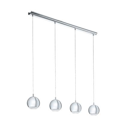 EGLO Conessa - Hanglamp - 4 Lichts - Chroom - Helder