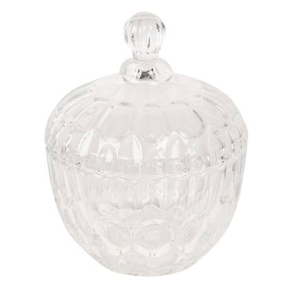 Clayre & Eef Glazen potje Ø 14x17 cm Glas Rond Potje