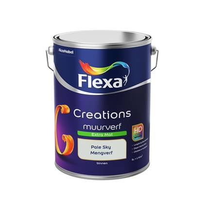 Flexa Creations Muurverf Extra Mat Pale Sky 5 liter