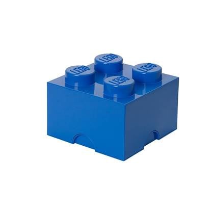 LEGO - Set van 2 - Opbergbox Brick 4, Blauw - LEGO