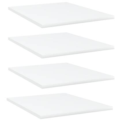 vidaXL Wandschappen 4 st 40x50x1,5 cm spaanplaat wit