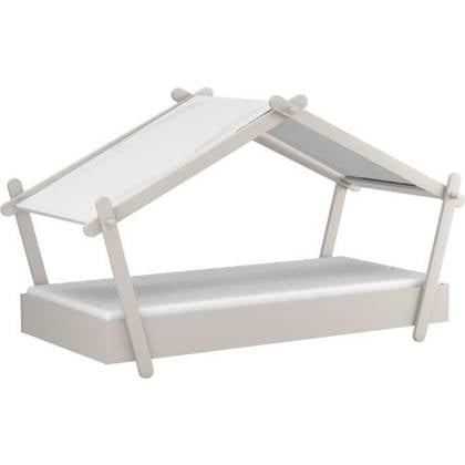 DEMEYERE Kinderhutbed - Mdf - Grijs - Inclusief bedbodem - 90x200 cm