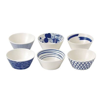 Royal Doulton Pacific Kom Ø 11 cm - 6 st. Blauw
