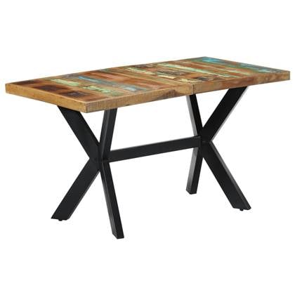 vidaXL Eettafel Multikleur 140 x 70 x 75 cm