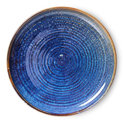 HKliving Chef Ceramics Dinerbord Ø 26 cm - Rustic Blue