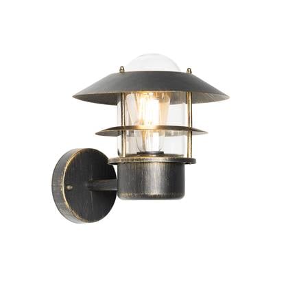 QAZQA Vintage buitenwandlamp antiek goud IP44 - Prato afbeelding