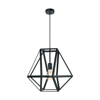 EGLO Vintage Embleton Hanglamp - 1 Lichts - Ø46cm - Zwart