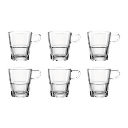 Leonardo Senso Koffieglazen 0,25 L - 6 st. Transparant