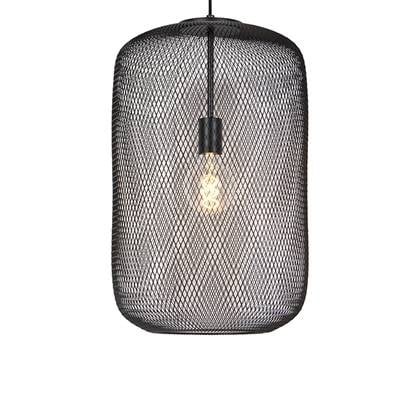 QAZQA Hanglamp bliss_mesh Zwart Modern D 350mm