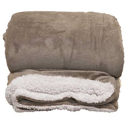 Unique Living | Lars XL plaid 220x240cm Taupe