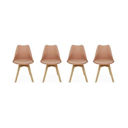 sweeek - Set van 4 kuipstoelen Roze