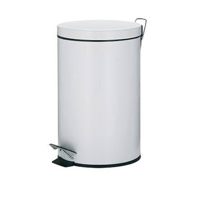Kela - Afvalemmer Cornell RVS , 12 L - Kela Wit