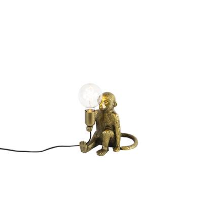 QAZQA Tafellamp animal-tl - Goud|messing - Landelijk - L 235mm
